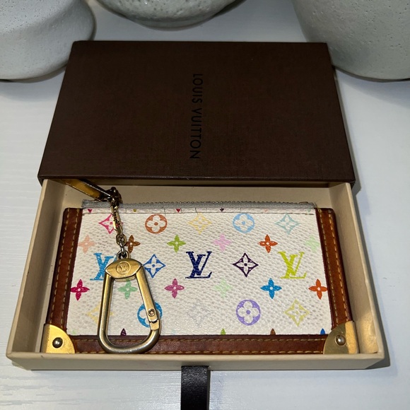 Louis Vuitton Murakami Multicolored Key Cles Coin Pouch with Box - Picture 3 of 9